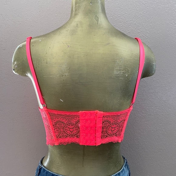 NWOT Neon DAYGLO Orange Fluoro Longline BRA Size 34B - Picture 2 of 14